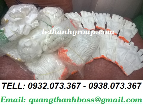 GĂNG TAY LEN TRẮNG POLY