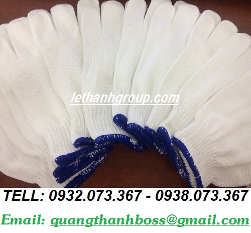 GĂNG TAY LEN TRẮNG POLY