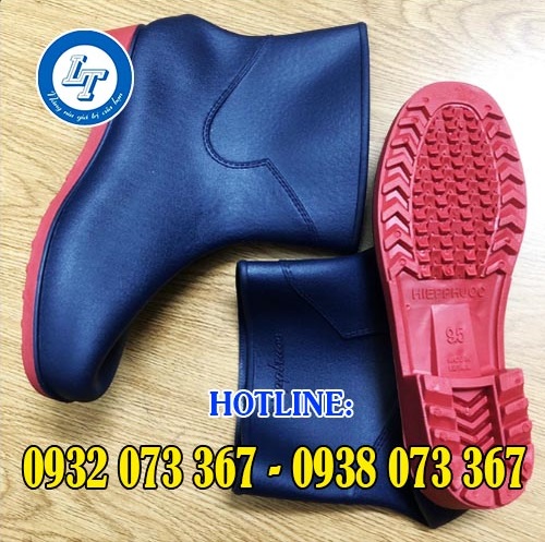 Đại lý cung cấp ủng bảo hộ cổ ngắn giá rẻ miền Nam ủng bảo hộ cổ ngắn Hiệp Phước màu xanh đen