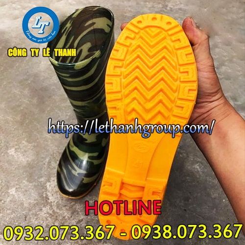 Ủng cao su rằn ri đế vàng giá sỉ cho các nhà phân phối 8 Ủng cao su rằn ri đế vàng