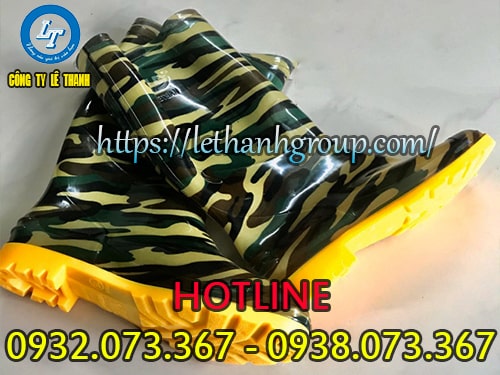 Ủng cao su rằn ri đế vàng giá sỉ cho các nhà phân phối Ủng cao su rằn ri đế vàng