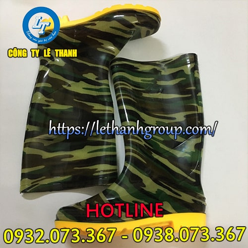 Ủng cao su rằn ri đế vàng giá sỉ cho các nhà phân phối 5 Ủng rằn ri đê vàng