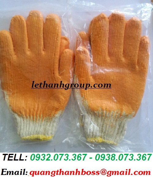 BAO TAY NHÚNG NHỰA MÀU CAM