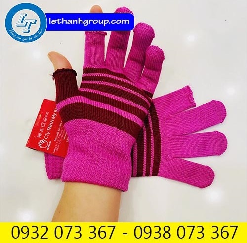 BÁN SỈ LẺ GĂNG TAY MÙA ĐÔNG TRÊN TOÀN QUỐC găng tay len sọc