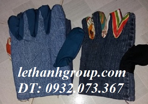 găng tay vải jean