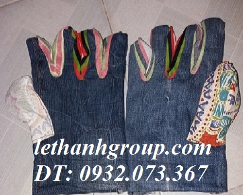 găng tay vải jean
