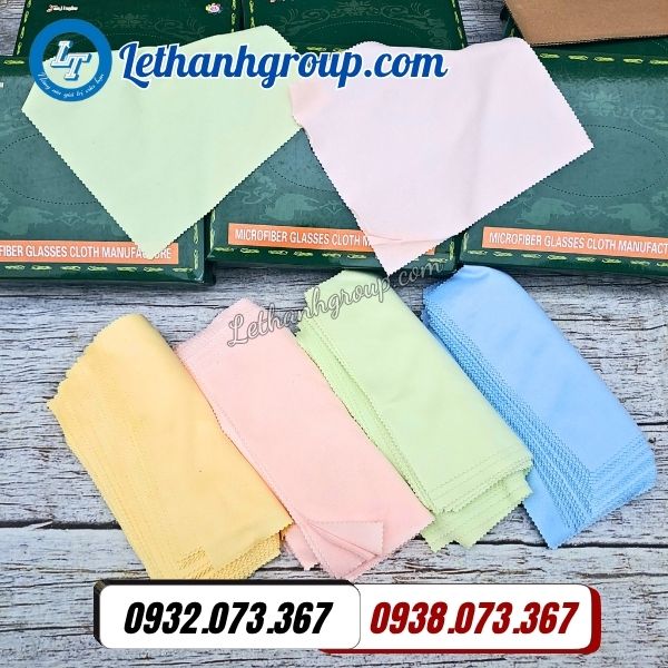 khăn lau mắt kính chuyên dụng màu trơn giá rẻ giao nhanh miền nam