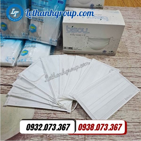 khẩu trang y tế 4 lớp mùa trắng thùng 50 hộp giá sỉ cho nhà bán buôn