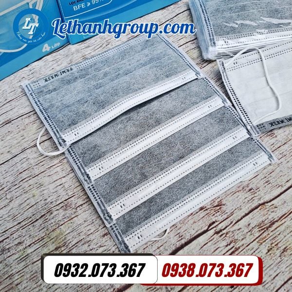 khẩu trang y tế 4 lớp màu xanh giá sỉ giao nhanh toàn quốc