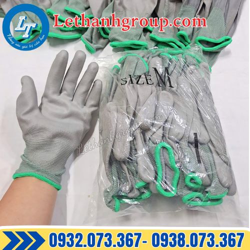 mua găng tay pu phủ bàn màu xám giá rẻ túi 10 đôi tại xưởng
