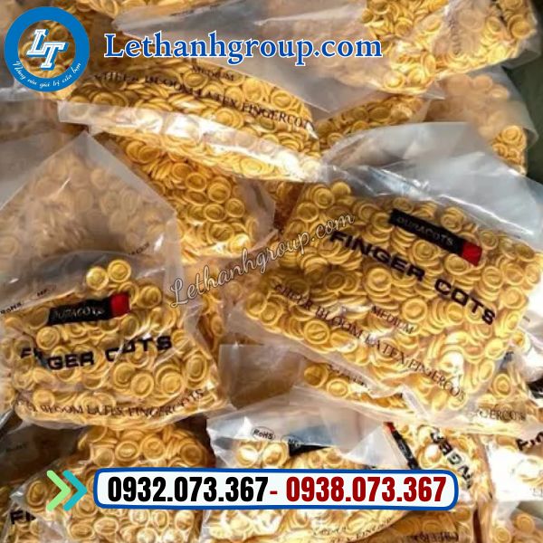 nguồn sỉ bao ngón tay cao su vàng giá rẻ giao tận nơi toàn quốc