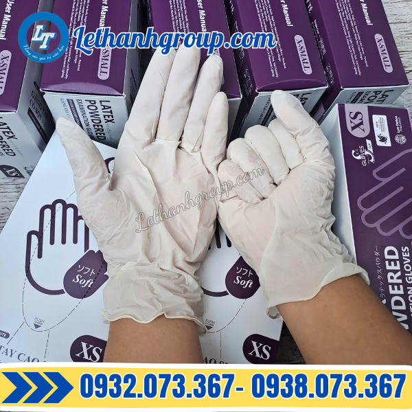 nguồn sỉ găng tay cao su y tế latex sglove có bột đủ màu đủ size giá cạnh tranh