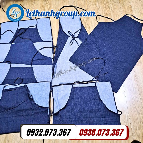 nhận may tạp dề vải jean chất lượng giá rẻ nhất thị trường