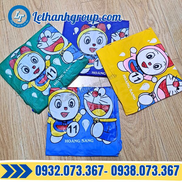 nhận sản xuất và in áo mưa trẻ em giá sỉ không qua trung gian