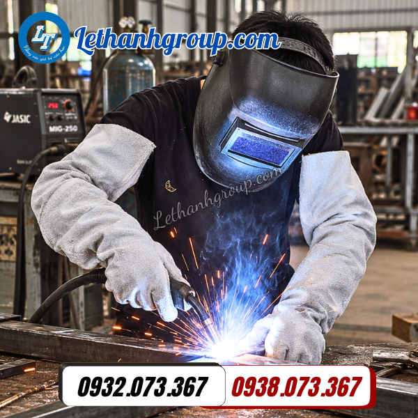 ống tay da bò cho thợ hàn xì cơ khí