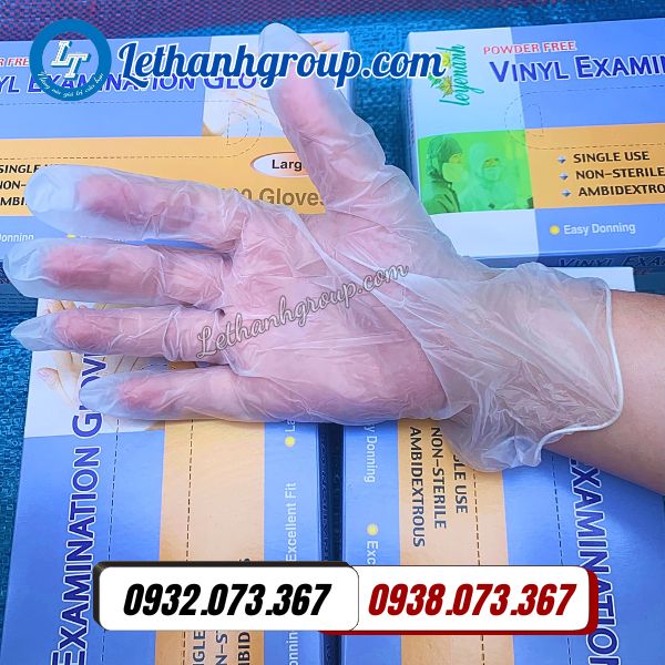 sỉ giá rẻ găng tay cao su trong suốt vinyl thùng 10 hộp
