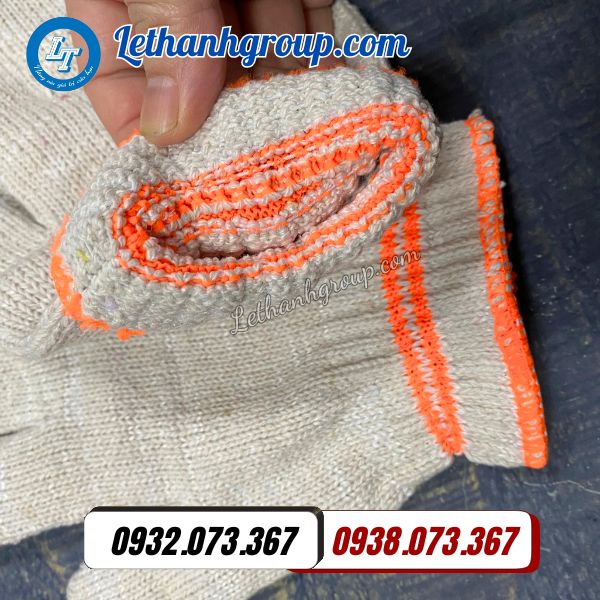 sỉ giá rẻ găng tay len 2 viền cam 90g chất lượng nhất miền nam