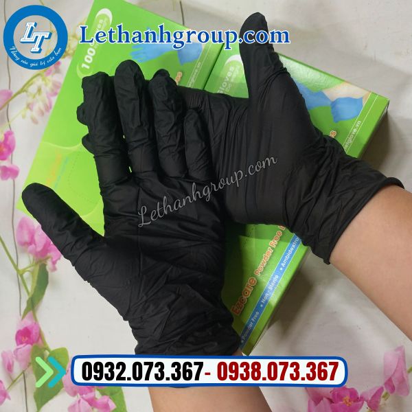 sỉ giá rẻ thùng 10 hộp găng tay y tế đen chất lượng chính hãng