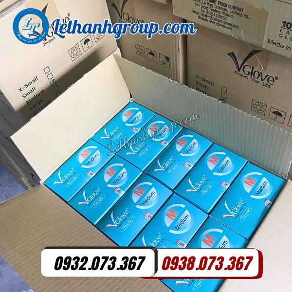 sỉ thùng 1000 cái găng tay y tế vglove giá tốt nhất tphcm