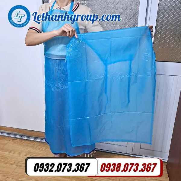 tạp dề nhựa pvc xanh trong chống thấm cực đỉnh giá sỉ tốt