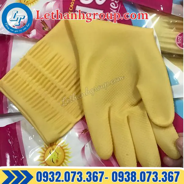 GĂNG TAY CAO SU MẶT TRỜI