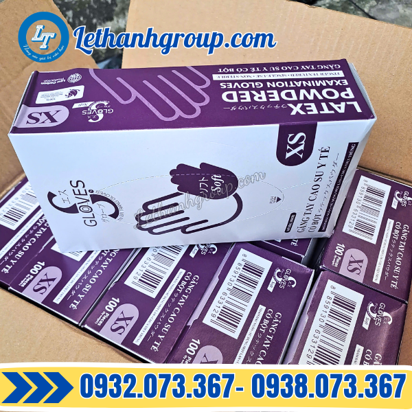 GĂNG TAY Y TẾ LATEX SGLOVE CÓ BỘT