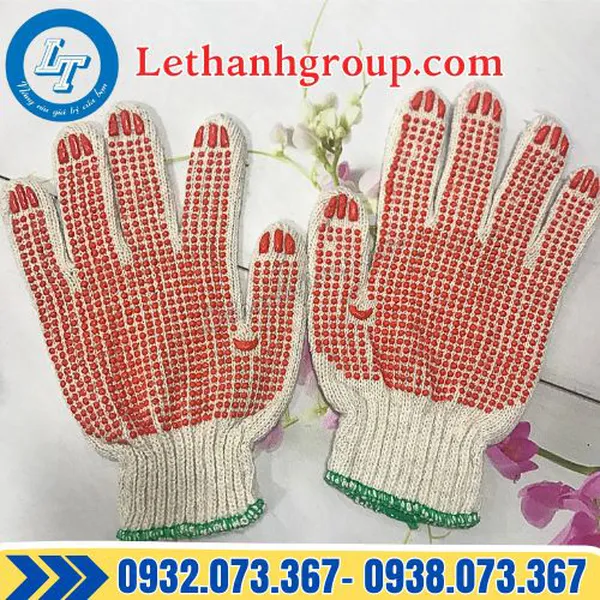 BAO TAY LEN PHỦ HẠT NHỰA ĐỎ