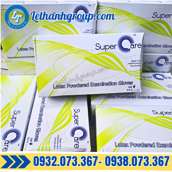 GĂNG TAY Y TẾ LATEX SUPPER CARE CÓ BỘT
