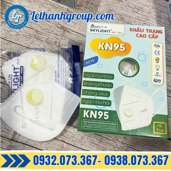 KHẨU TRANG Y TẾ KN 95 CÓ VAN THỞ CAO CẤP
