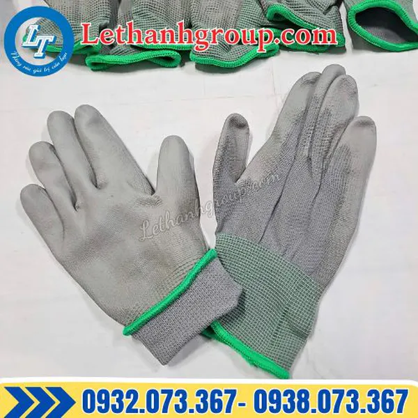 GĂNG TAY PHỦ PU BÀN TAY XÁM