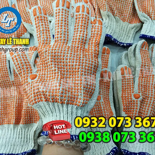 BAO TAY LEN PHỦ HẠT NHỰA CAM