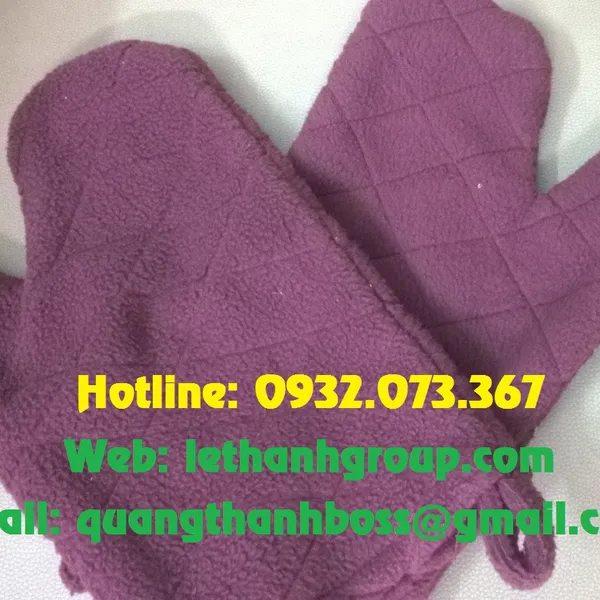 GĂNG TAY LÀM BẾP 2 NGÓN BẰNG NỈ