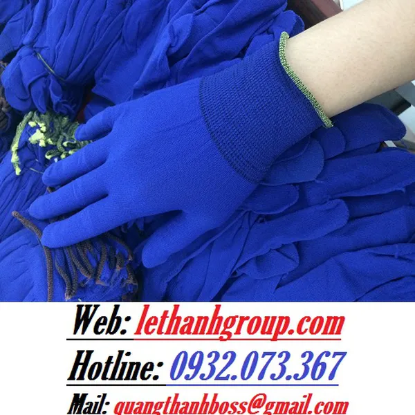 GĂNG TAY VẢI MỎNG XANH