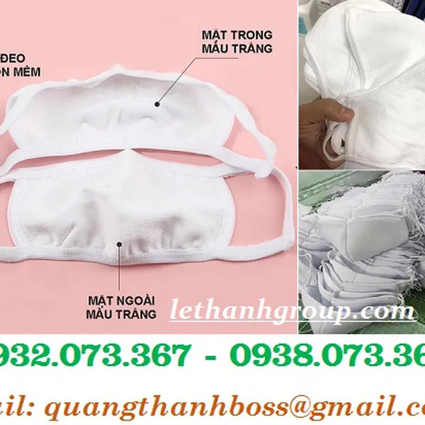 KHẨU TRANG VẢI TRẮNG