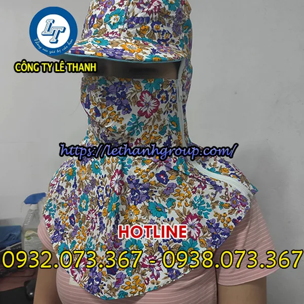 MŨ TRÙM ĐẦU CHỐNG NẮNG KHÓA KÉO