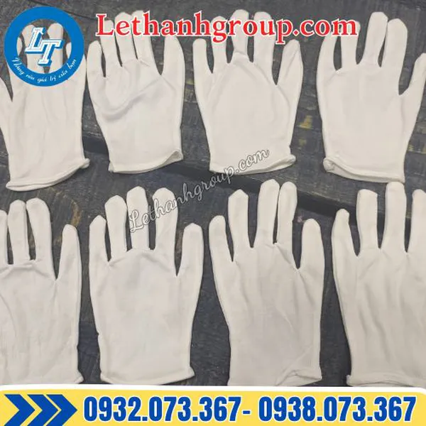 BAO TAY VẢI THUN TRẮNG L + 2