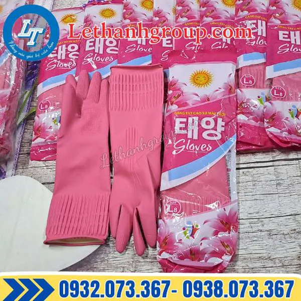 GĂNG TAY CAO SU MẶT TRỜI