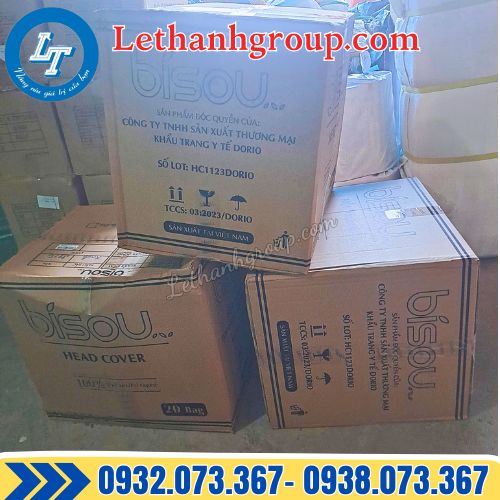 thùng 20 túi mũ trùm đầu con sâu xanh giá sỉ bao nhiêu