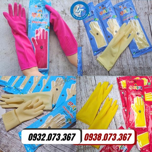 tổng hợp các loại găng tay cao su đông cầu vồng giá sỉ siêu rẻ tại sài gòn