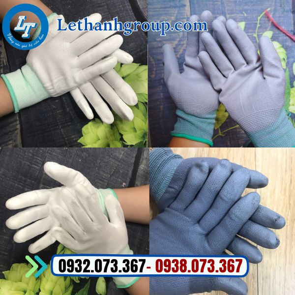 tổng kho sỉ bao tay thun phủ pu chống tĩnh điện
