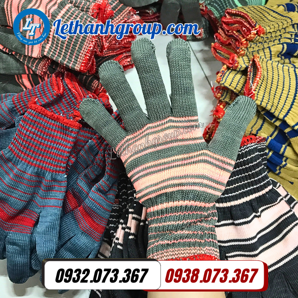 tổng kho sỉ găng tay poly sọc thời trang giá tận gốc