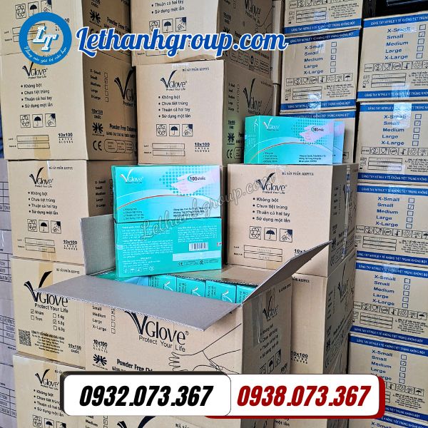 tổng kho sỉ rẻ găng tay y tế vglove giá trực tiếp tại xưởng