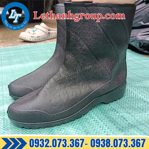 ủng bảo hộ cổ thấp ngắn màu đen giá sỉ tốt nhất thị trường