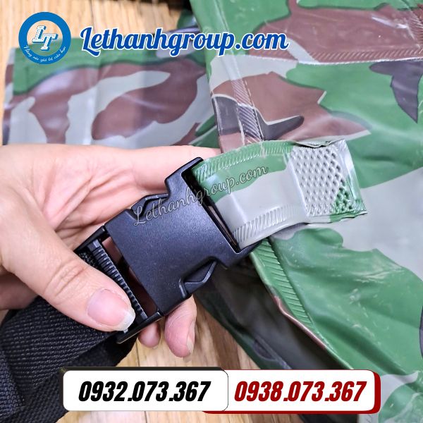 ủng yếm lội nước rằn ri trang bị tăng đơ chốt gài tiện lợi