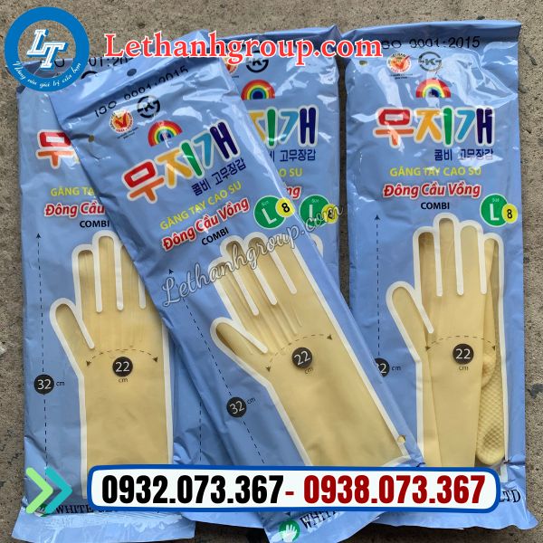 găng tay cao su đông cầu vồng giá rẻ xưởng sỉ găng tay cao su đông cầu vồng chính hãng thùng 200 đôi