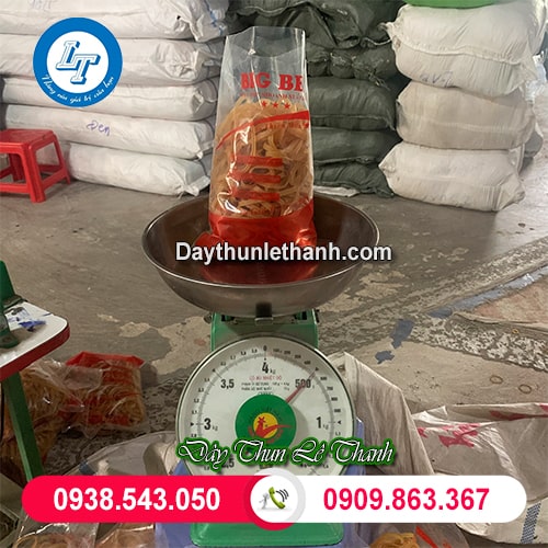 Dây thun bản lớn đóng bịch theo yêu cầu Dây thun bản lớn đóng bịch theo yêu cầu