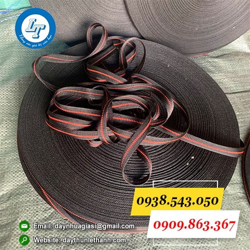 Dây dù đen sọc chất lượng cao giá sỉ Dây dù đen sọc chất lượng cao giá sỉ