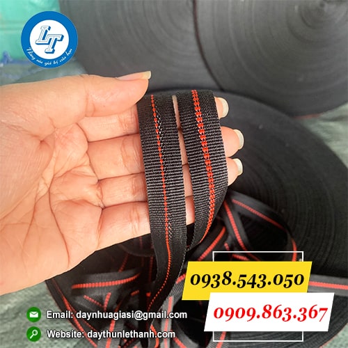 Dây dù đen sọc chất lượng cao Dây dù đen sọc chất lượng cao