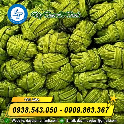 Dây dù dẹt xanh sẵn kho Dây dù dẹt xanh sẵn kho