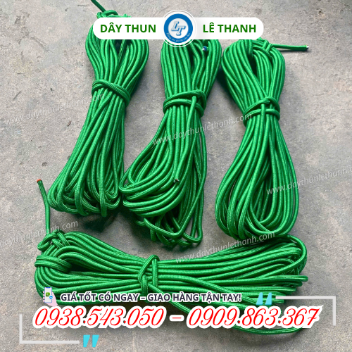 Dây dù tròn màu xanh Dây dù tròn màu xanh